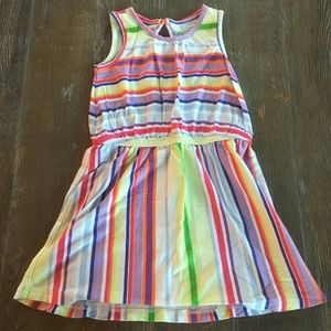 Baby Gap Colorful Striped Sleeveless Dress Sz 4T